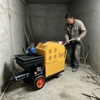 Machine intelligente de pulvérisation de ciment et de béton avec pulvérisation précise des matériaux pour la finition des bâtiments