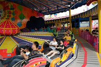 Équipement de parc d'attractions extérieur Luna Utilisation de jardin Forain Turntable Himalaya Rides Thunder Beat Musical Express Rides