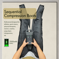 Bottes de compression d'air longue durée 5000 mAh pour la physiothérapie et la rééducation corporelle, 5 modes de massage des jambes