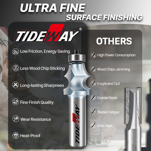 Tideway เครื่องกัดมิลลิ่งตัดแต่งสำหรับเฟอร์นิเจอร์งานไม้เราเตอร์ทังสเตนคาร์ไบด์เกรดอุตสาหกรรม - Product Image 3