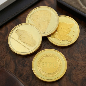 Moneda Conmemorativa Personalizada de <span class=keywords><strong>Egipto</strong></span>, Moneda 3D con Grabado, Chapada en Oro, con Logotipo y Letras - Product Image 2