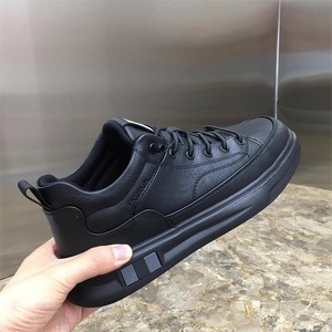 Zapatillas Deportivas Casuales de Moda para Hombre, Color Negro Sólido, con Cordones, Forro de Algodón, Otoño 2025 - Product Image 2