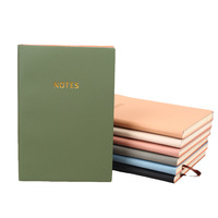 Carnet de notes simple Morandi avec reliure cousue, couleurs éclatantes, pour enregistrement de réunions et journal étudiant, 80 feuilles
