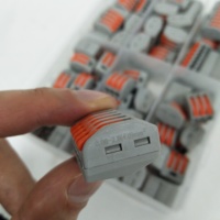 212 213 214 215 218 0,8-4mm² 32A 400V CE-Zertifizierte Kupferdraht-Schnellverbinder Schnellverdrahtungs-Anschlussklemme Block im Beutel