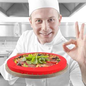 Les bords de circonférence de cercles de pizza en silicone de qualité alimentaire réglables pour une cuisson parfaite empêchent les outils de gâteau brûlants - Product Image 3