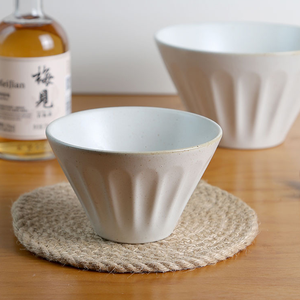 Tazones Japoneses de Cerámica y Porcelana, Ecológicos, Aptos para Alimentos, Estilo Europeo, con Relieve Mate, para Sopa, Fideos y Lamián, para Uso Doméstico - Product Image 1