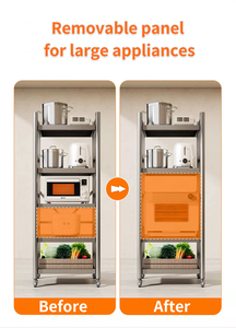 Chất lượng cao lớn nhà bếp đứng với nhiều lớp hiển thị Kệ lò vi sóng đứng lưu trữ tiện ích lưu trữ giá - Product Image 6