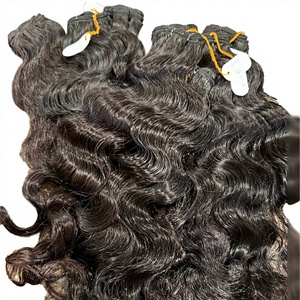 Cheveux Indiens Bruts Vierge, Ondulés (Body Wave), 100% Cheveux Humains, Tissage de Cheveux de Donneur Unique, Double Trame, Non Traités, Cuticules Alignées, Cheveux de Temple - Product Image 4
