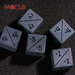 Faccub Hoge Kwaliteit 16Mm D6 Obsidiaan Edelsteen Dobbelstenen Handgemaakte Aanpasbare Logo Sets Voor Board & Dnd Games Lederen Doos Groothandel - Product Image 2
