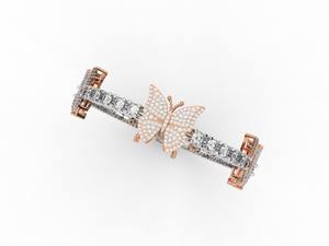 Bijoux de marque raffinés en or 14k 18k avec diamant Moissanite et diamant de laboratoire, design ouvert, cadeau d'anniversaire tendance en argent - Product Image 2