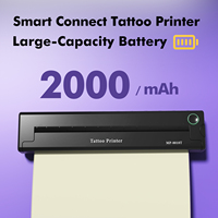 Imprimante de tatouage pratique de taille A4 en stock dans la fabrication de téléphone sans fil Document Mini imprimante thermique de tatouage Imprimante A4 portable