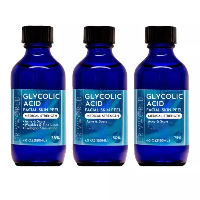 GLYCOLIC एसिड रासायनिक छील Melasma किट विरोधी उम्र बढ़ने विरोधी शिकन सीरम मरम्मत मुँहासे निशान Brightens / Lightens त्वचा चिकित्सा ग्रेड