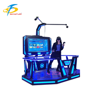 Machine de jeu vidéo de réalité virtuelle extérieure/intérieure avec matériau métallique de prise de vue à pièces pour centres commerciaux parcs d'attractions