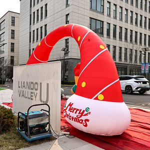 Arche gonflable de Noël en Oxford imperméable pour l'extérieur – Décoration de Noël gonflable - Product Image 4