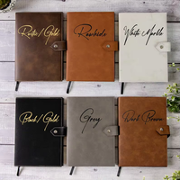 Carnet A5 en cuir PU vintage populaire, personnalisable, vierge, gravable au laser, journal intime en similicuir