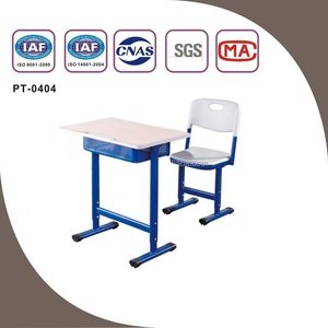 Modern Adjustable Height MDF Metal Plastic School Single Student Desk and <b>Chair</b> Set SONGYE Brand PP-0403B School <b>Chair</b> Classroom - Product Image 5