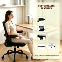 Chaise de bureau ergonomique personnalisée en maille pour le gaming, inclinable, à dossier haut, pivotante, pour ordinateur, chaise de direction