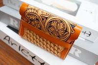 Dompet Desainer Korea Merek Terkenal Baru Minimalis Kulit RFID Dompet Logam Tempat Kartu Kredit