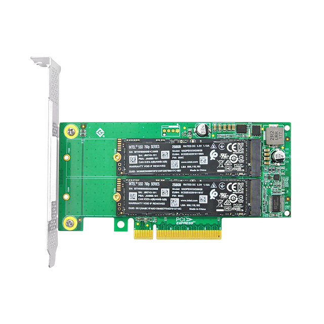 Dual PCIe 3.0 X8 to M.2 NVMe Adapter M.2 NVMe SSD.