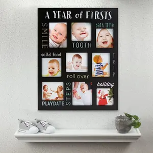 Phota Baby der Premieren Andenken Bild Rahmen Display Fotos von Ihre Lieblings Momente von Baby der Erste Zahn zu Baby der Erste Reise