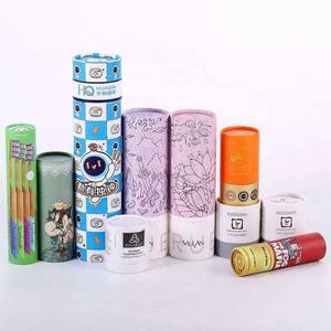 Custom Design Biodegradable Perfume Bottle Cylinder <b>Cardboard</b> Kraft Paper Tube Paper Packaging Tube - Product Image 5