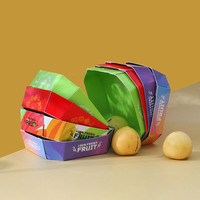 Barquette compostable en carton pour fruits, emballage pour fruits, boîte à fruits du dragon