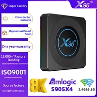 X96X4 Amlogic S905X4 8K Set-Top Box Android 11 para Juegos Gigabit, WiFi de Doble Banda 5G, TV Box para Comercio Exterior