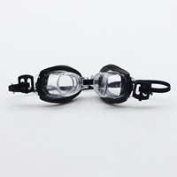 Nouvelles lunettes de poupée 2024, 5 cm, faites à la main, mini lunettes de poupée en plastique PP noir, accessoires de natation, lunettes de plongée, accessoires photo pour enfants