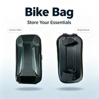 Étui de luxe en EVA avec fermeture éclair pour sac de guidon de vélo, étanche, grande capacité, coque rigide, sac de voyage spécial pour vélo