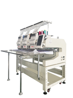 Nouvelle machine à broder informatisée à 3 têtes, 12/15 aiguilles, avec moteur, pour usage domestique, broderie de casquettes, de t-shirts et de surfaces plates