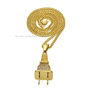 <b>Plug</b> Pendant Street Hip Hop Men's Necklace - Product Image 1