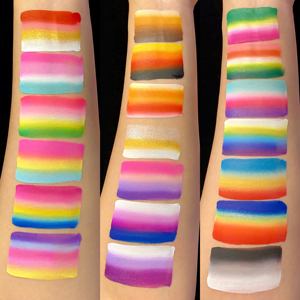 Grosir cat reflektif lukisan lapisan uv wajah kue belahan pelangi multiwarna aktif berbasis air - Product Image 3