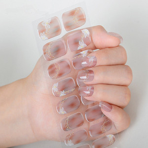 Adhesivos Impermeables para Uñas, Manicura Francesa, Base Transparente, Tiras de Esmalte de Gel Semicurado, Adhesivos Decorativos para Uñas - Product Image 4