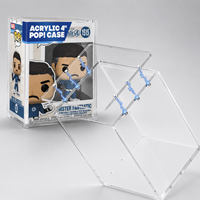 Boîte de protection rigide magnétique empilable en acrylique transparente de 4 pouces pour figurines Funko Pop et objets de collection en vinyle