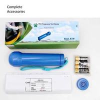 Testeur de grossesse pour animaux en plastique bleu, à ultrasons, étanche, pour truies/chèvres, porcs, moutons, ovins, test de 3 mois, batterie, volaille