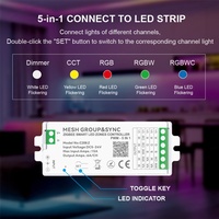 C206Z Aipin Mesh Group&Sync Tuya Zigbee Smart COB Bande lumineuse LED monochrome blanche, contrôleur de gradation PWM universel, IP20