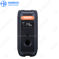Modul Amplifier DJ Portabel Ganda Berkualitas Tinggi 6,5 Inci Sistem Suara Subwoofer Aktif untuk Pesta Home Theater WiFi TF/FM