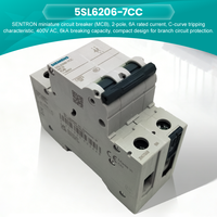 Siemens Yepyeni Orijinal MCB 5SL6 2 Kutuplu 6A Mini Devre Kesici 5SL6206-7CC