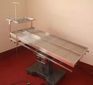 Mesa de operaciones quirúrgica y veterinaria plegable, de acero inoxidable, para animales - Product Image 6