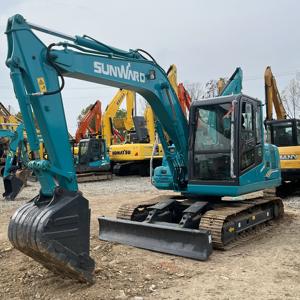 Miniexcavadoras Usadas Sunwar SWE90E Swe60 Swe70 Swe 80 SWE35F Maquinaria de Movimiento de Tierras de Shanghái Buen Estado Pocas Horas - Product Image 4
