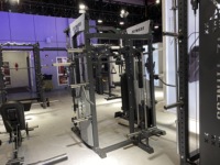 Estación de cruce de Cable multifuncional de alta calidad, jaula de alimentación, estante para sentadillas, máquina Smith de entrenamiento de ejercicio