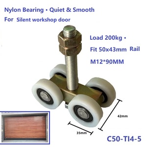 Roue de Portail Cantilever Robuste 200kg-450kg pour <span class=keywords><strong>Rail</strong></span> 50×43mm - Product Image 4