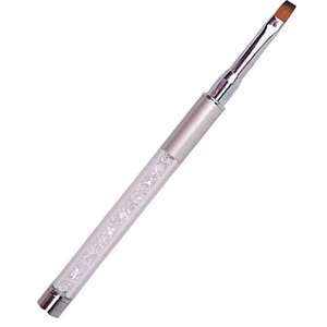 Ensemble de pinceaux pour nail art en poils synthétiques, ronds, plats, avec virole en aluminium, manche en plastique, outil multifonctionnel pour salon de manucure en gel - Product Image 6