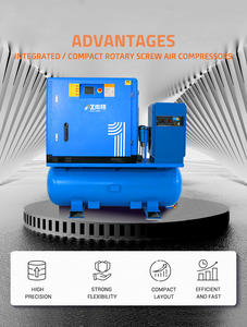 Compresseurs industriels intégrés Nanxiang 7,5 kW 11 kW 15 kW 22 kW 30 kW <span class=keywords><strong>Compresseur</strong></span> d'air rotatif à vis 4-en-1 avec sécheur et réservoir d'air - Product Image 6