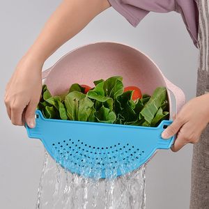 Colador <span class=keywords><strong>de</strong></span> olla <span class=keywords><strong>de</strong></span> mano, colador <span class=keywords><strong>de</strong></span> olla <span class=keywords><strong>de</strong></span> plástico, colador lateral, escurridores <span class=keywords><strong>de</strong></span> olla <span class=keywords><strong>de</strong></span> <span class=keywords><strong>Pasta</strong></span> para Fideos, frutas y verduras - Product Image 3