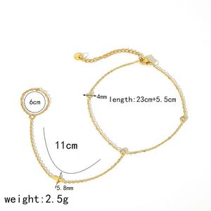 Pulsera de tobillo bohemia hecha a mano con perlas y conchas, con cuerda trenzada, ideal como joya para el verano, la playa y para usar con pies descalzos. - Product Image 6