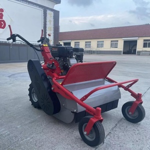 Offre spéciale Tondeuse à gazon manuelle pour jardin à essence 420cc Poignée pliante réglable vers l'avant Tondeuses à gazon sans fil Boîte à herbe - Product Image 6