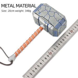 Marteau de <span class=keywords><strong>Thor</strong></span> pendentif porte-clés <span class=keywords><strong>Marvel</strong></span> Offre Spéciale métal personnage accessoire jouet Portable Cosplay - Product Image 3