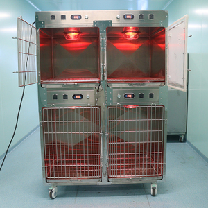 CH 304 acier inoxydable fer pliable chien chenil haute qualité luxe moderne sécurisé Durable résistant à l'eau plateau en plastique Simple - Product Image 5