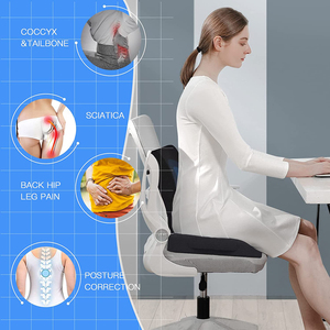 Cuscino <span class=keywords><strong>di</strong></span> seduta in Memory Foam <span class=keywords><strong>per</strong></span> sedia da ufficio allevia i cuscini lombari e i cuscini dei sedili - Product Image 5